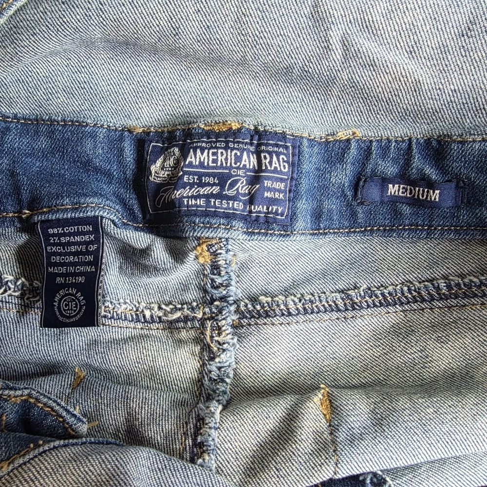 American Rag Men's Blue Denim Overalls